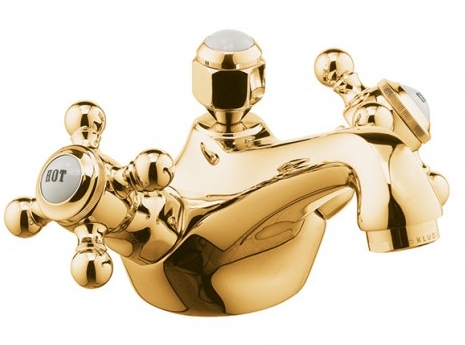 Kludi 1926 rubinetto per lavabo verticale oro 510124520