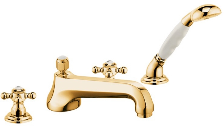 Kludi 1926 rubinetto per vasca e doccia bordo vasca oro 515254520