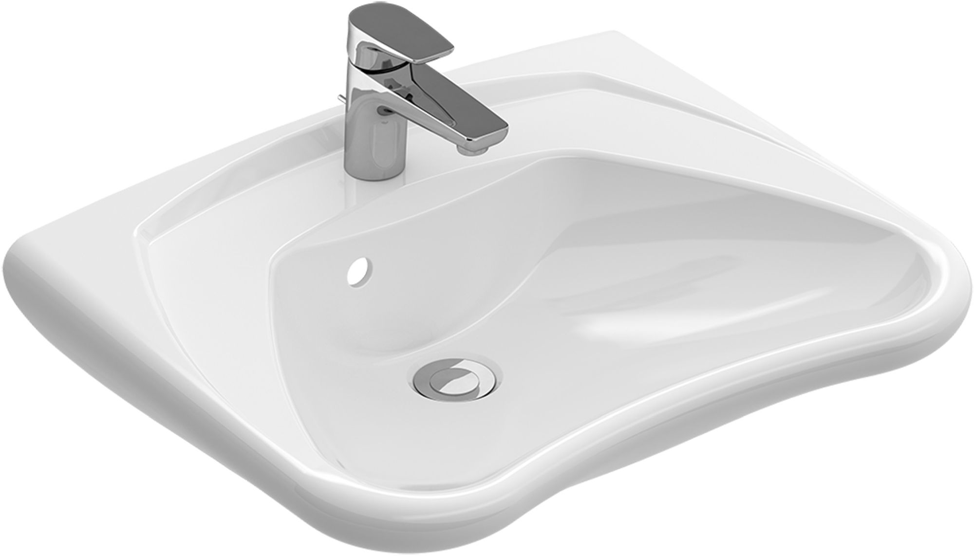 Villeroy & Boch O.Novo Vita lavabo 60x49 cm a parete per disabili bianco 71196301