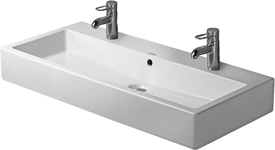 Duravit Vero lavabo 100x47 cm rettangolare a parete-da mobile bianco 0454100026