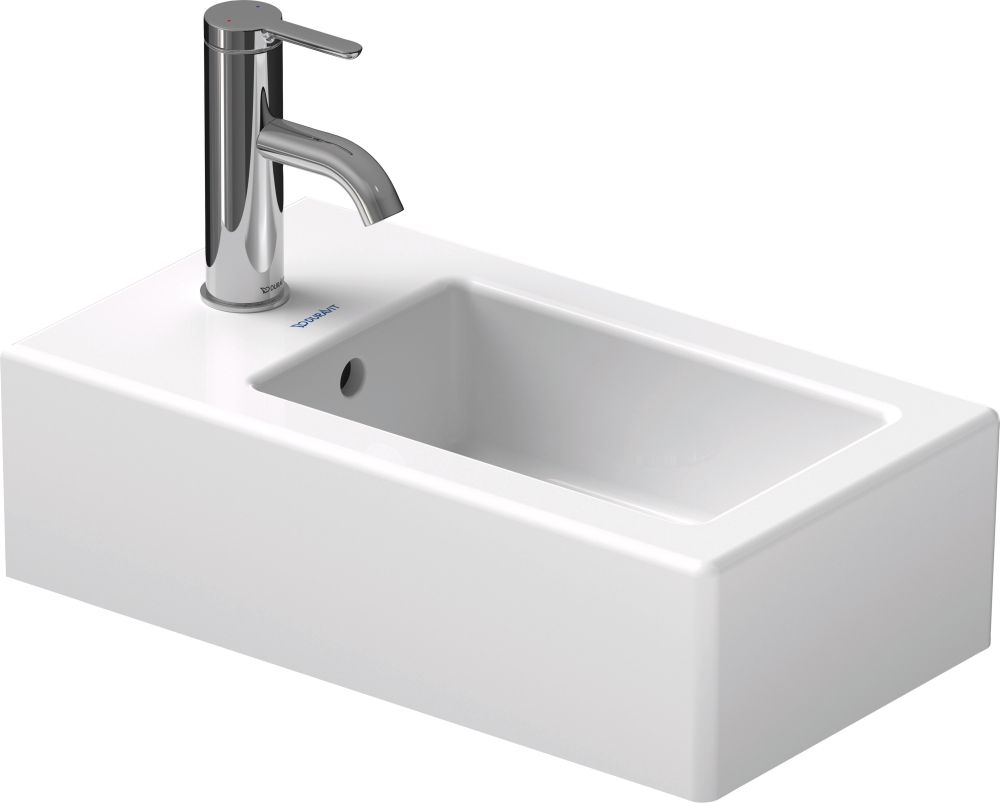 Duravit Vero lavabo 45x25 cm rettangolare a parete bianco 0702250000