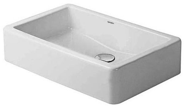 Duravit Vero lavabo 60x38 cm rettangolare da appoggio bianco 0455600000