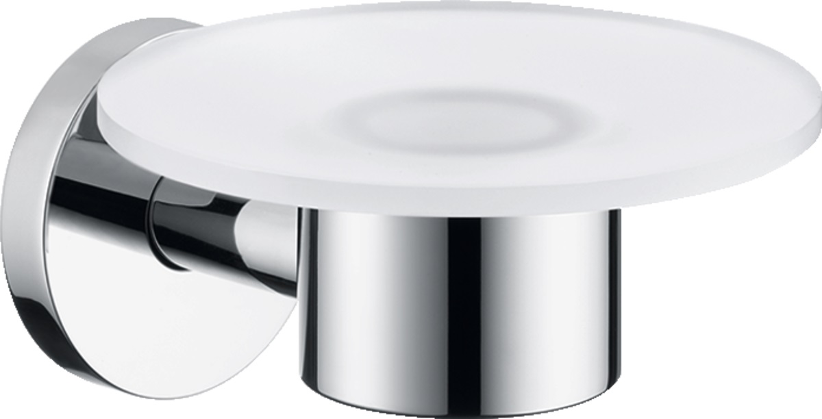 Hansgrohe Logis portasapone a parete nichel-bianco 40515820