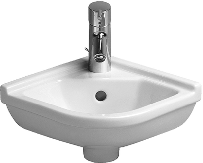 Duravit Starck 3 umywalka 43x38 cm ścienna narożna biała 0752440000