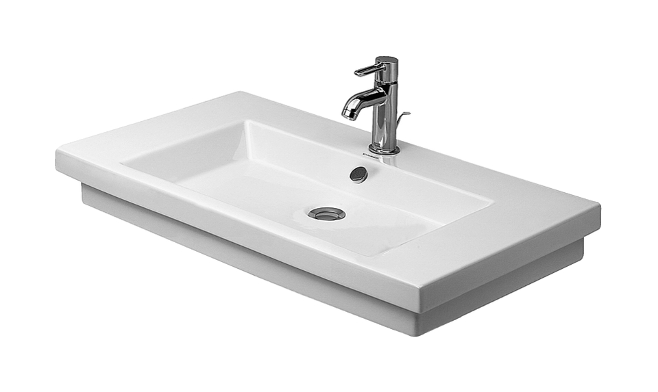 Duravit 2nd floor lavabo 80x50 cm rettangolare a parete bianco 491800030