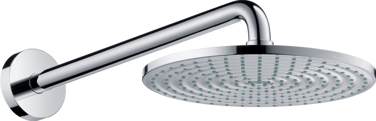 Hansgrohe Raindance soffione doccia con braccio 24x24 cm rotonda cromo 27474000