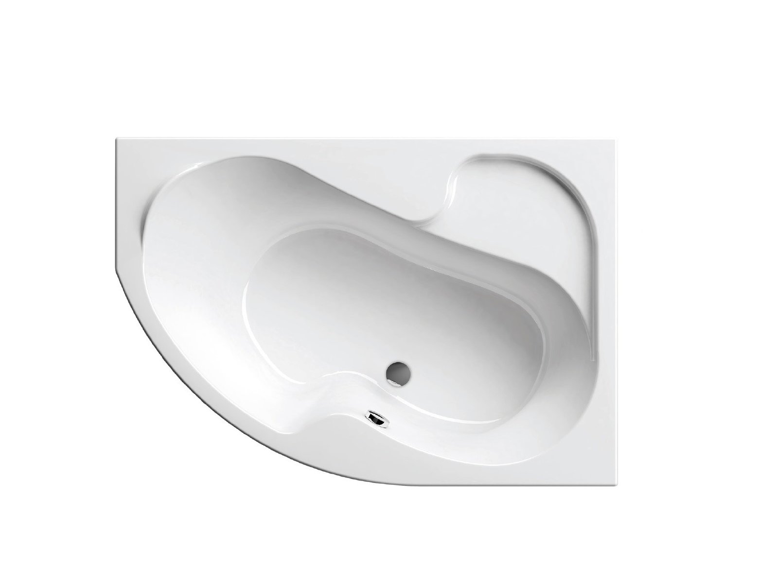 Ravak Rosa I vasca da bagno angolare 140x105 cm destra bianco CV01000000