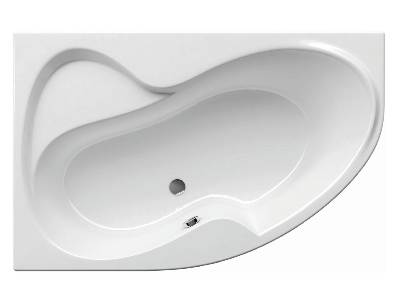 Ravak Rosa II vasca da bagno angolare 150x105 cm sinistra bianco CK21000000