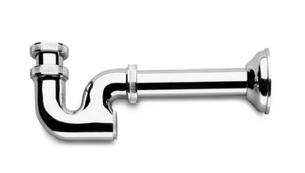 Zucchetti sifone per lavabo a tubo cromo Z9506P