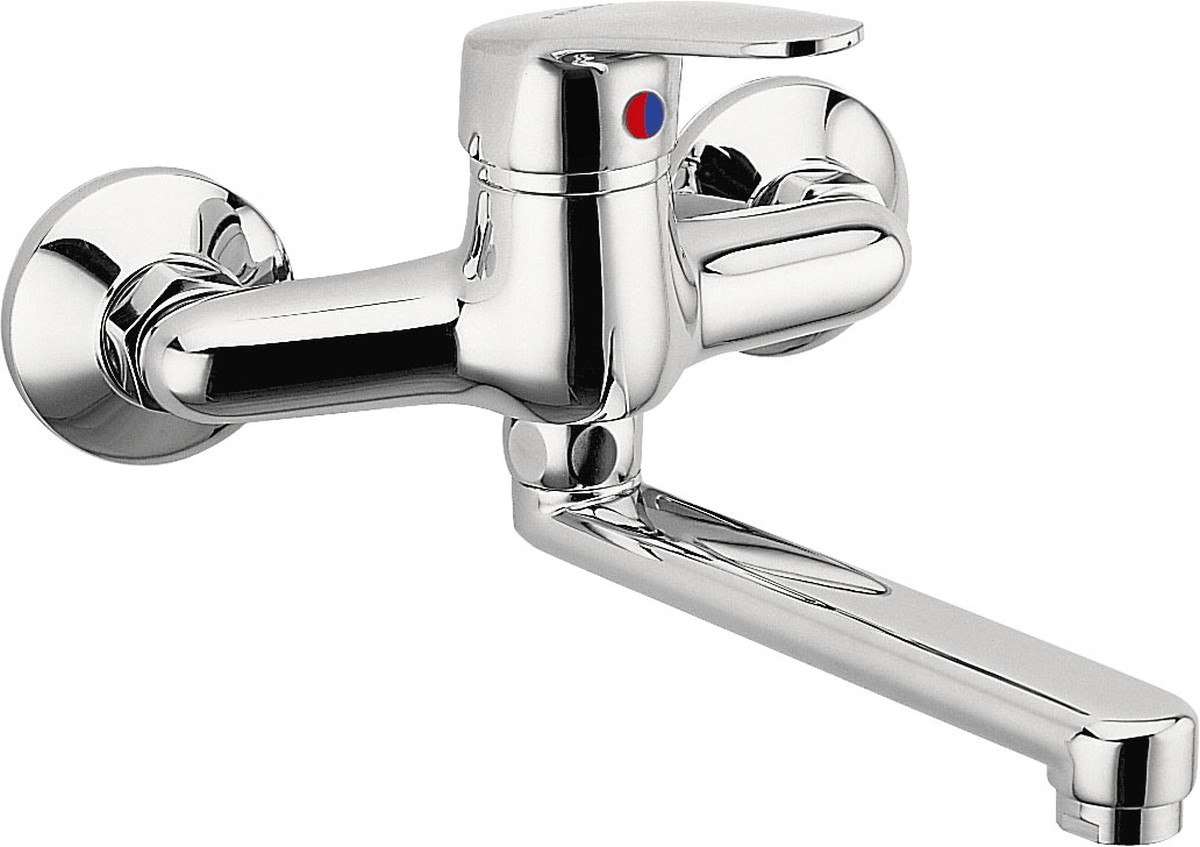 Ferro Smile rubinetto per lavabo a parete cromo BSM3