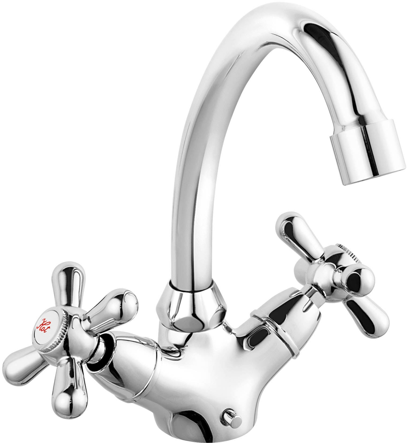 Ferro Retro rubinetto per lavabo verticale cromo XR2