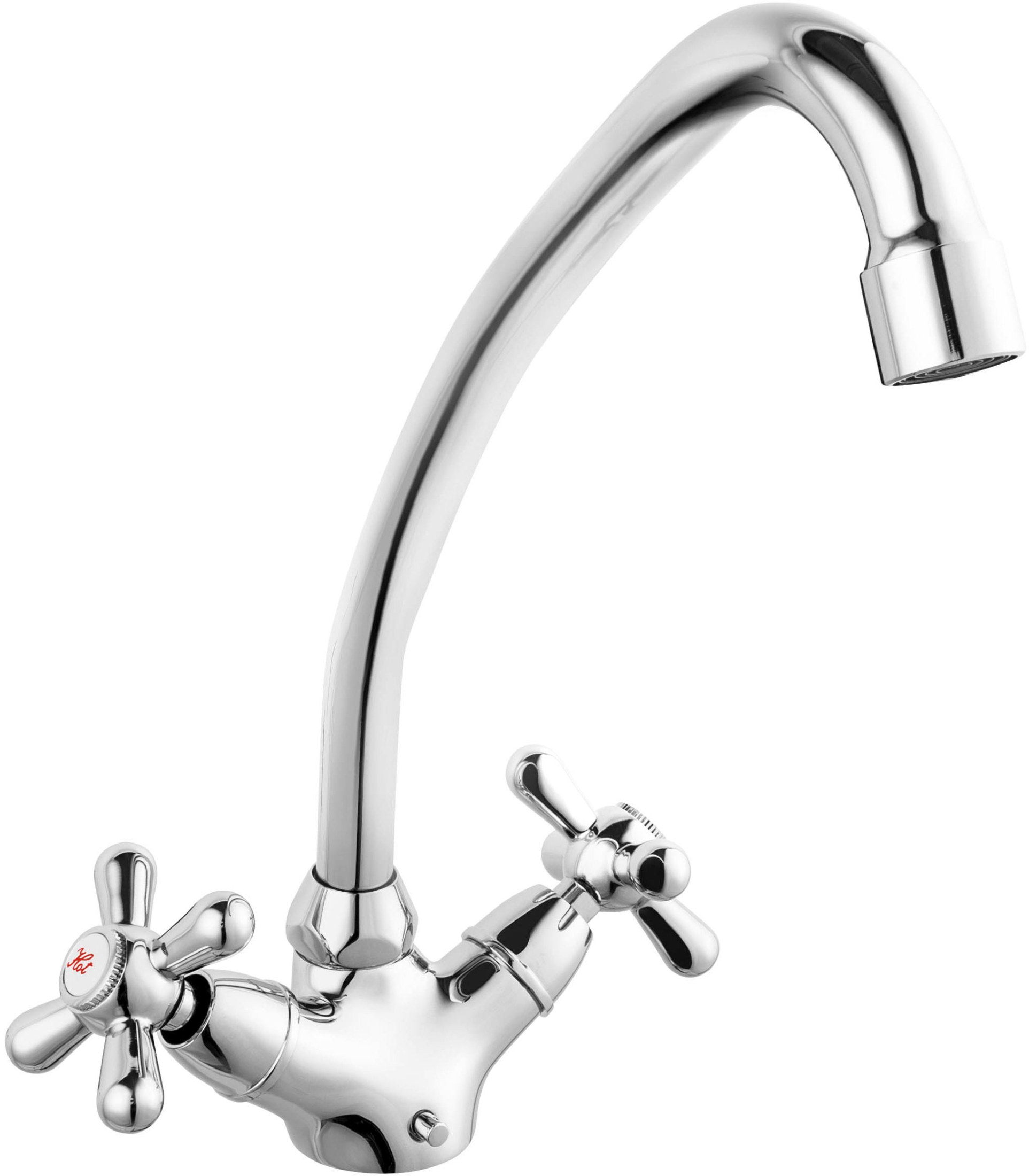 Ferro Retro rubinetto da cucina verticale cromo XR4