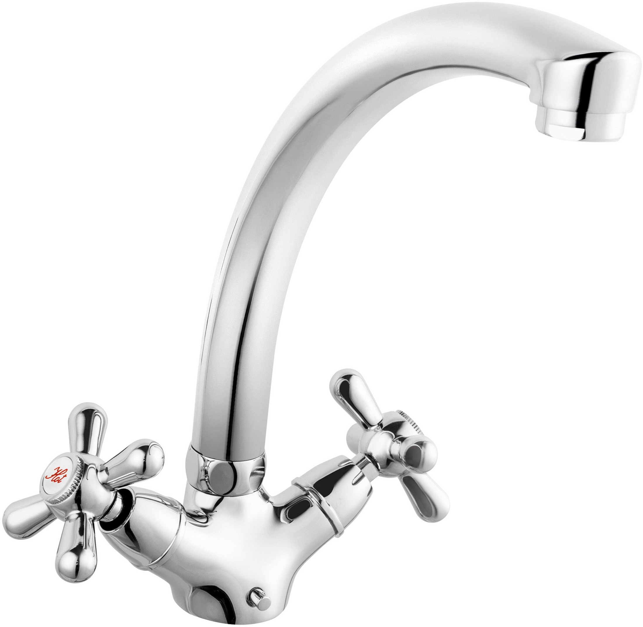 Ferro Retro New rubinetto da cucina verticale cromo XD4