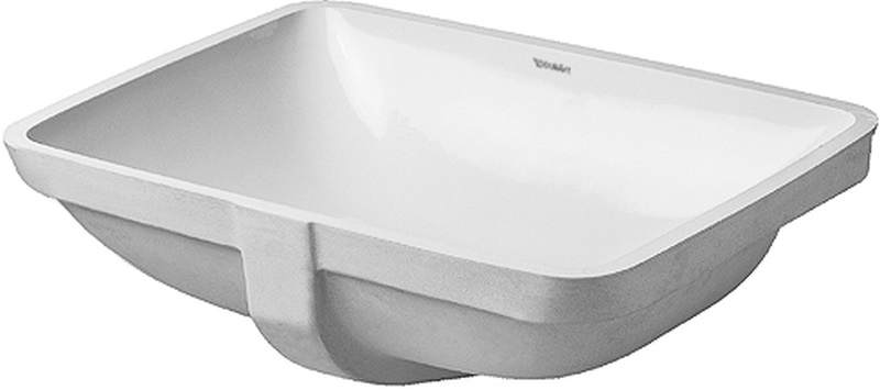 Duravit Starck 3 lavabo 53x40 cm rettangolare sottopiano bianco 03054900001