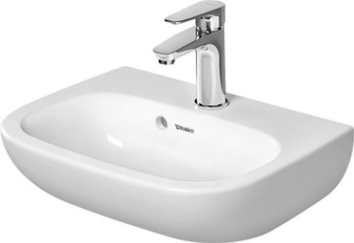 Duravit D-Code lavabo 45x34 cm semicircolare a parete bianco 07054500002