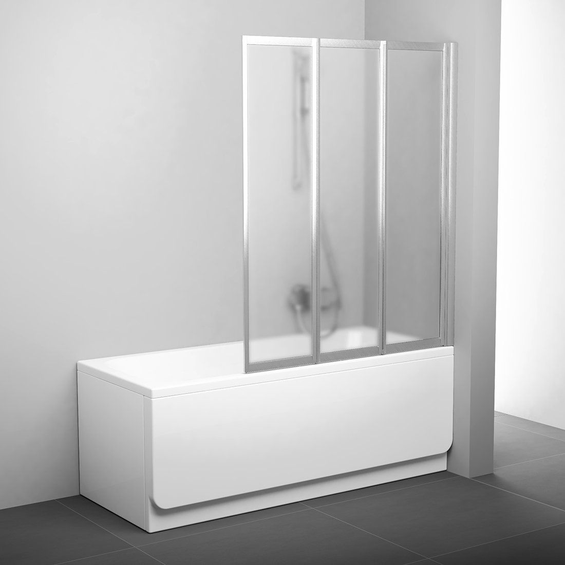 Ravak Supernova parete vasca 130 cm 3 ante satinato opaca/vetro con motivo 795V0U00ZG