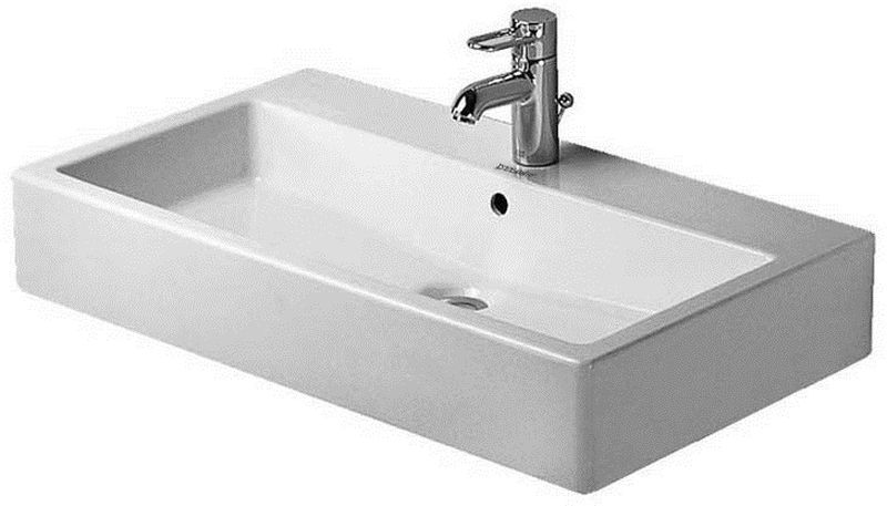 Duravit Vero lavabo 80x47 cm rettangolare da mobile bianco 04548000001