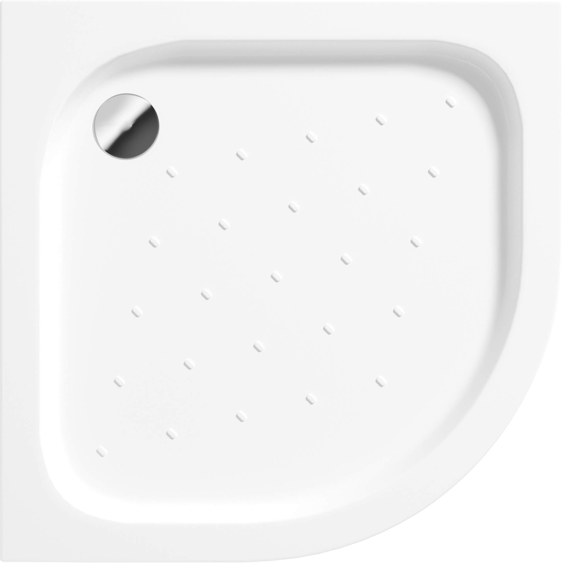 Deante Standard New piatto doccia semicircolare 90x90 cm bianco KTA_053B