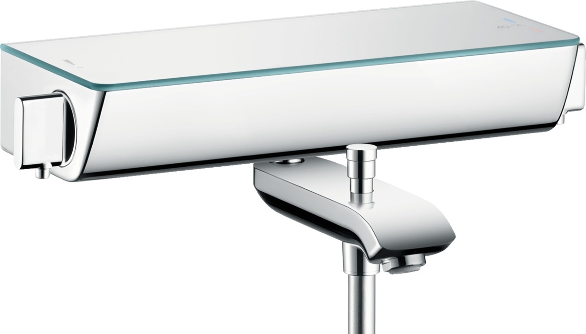 Hansgrohe Ecostat rubinetto per vasca e doccia a parete con termostato cromo-bianco 13141400