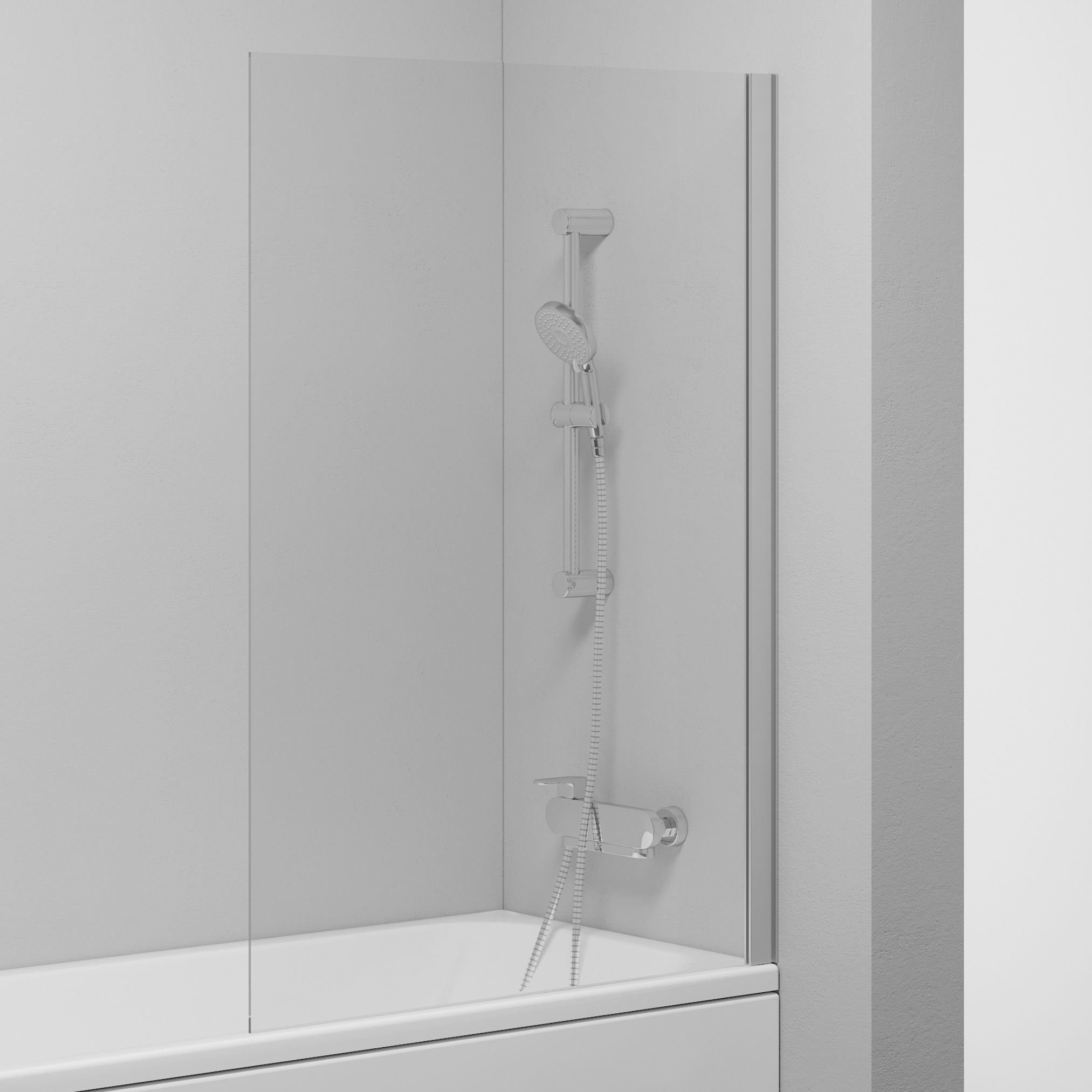 Ravak Pivot parete vasca 80 cm 1 anta satinato opaca/vetro trasparente 79840U00Z1
