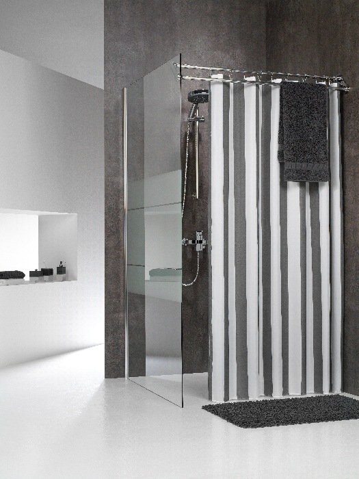 Sealskin Linje tenda doccia 200x180 cm bianco-grigio 233011314