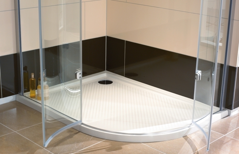 Huppe Purano 1/4 koła piatto doccia semicircolare 90x90 cm bianco 202151.055