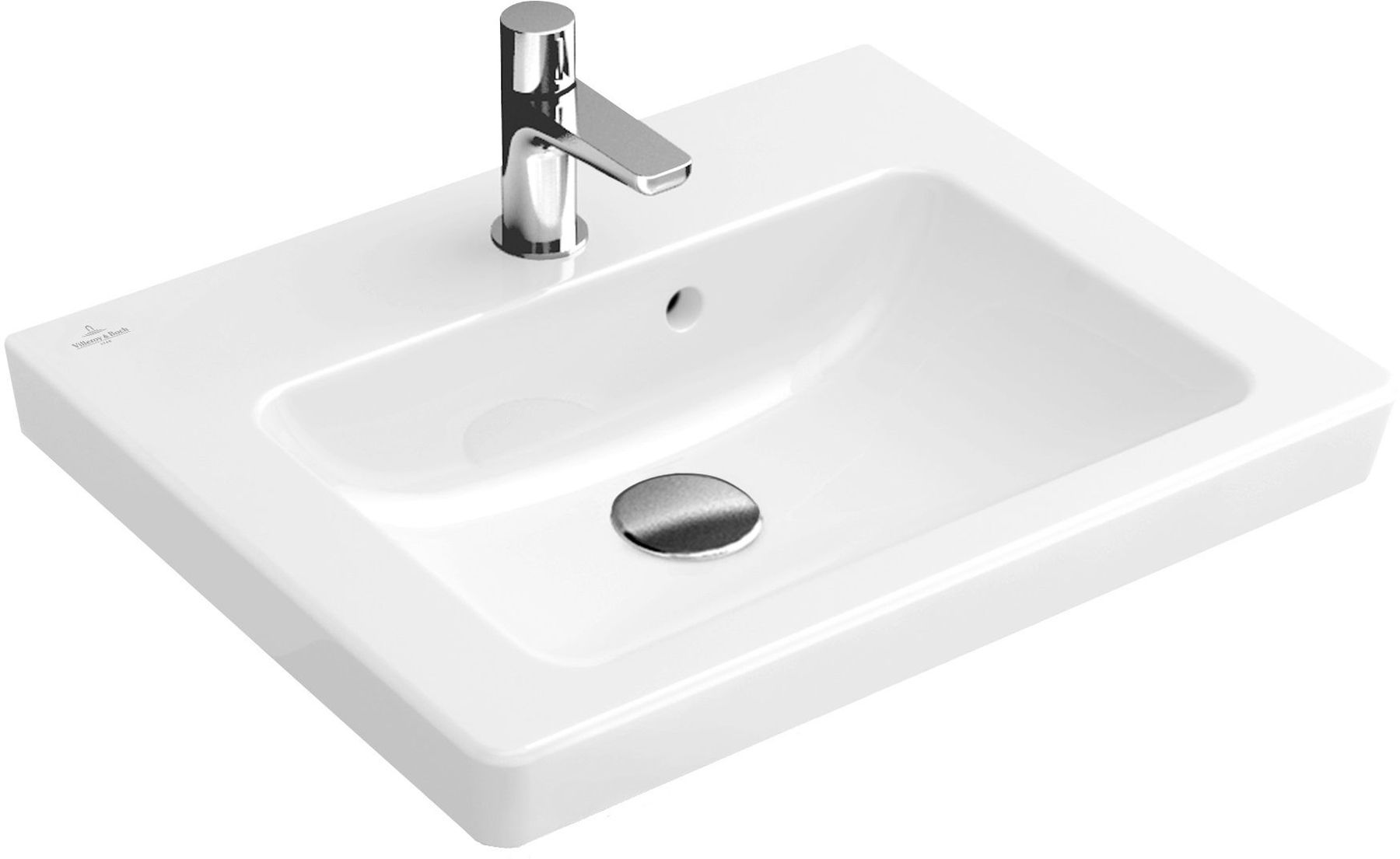 Villeroy & Boch Subway 2.0 lavabo 45x37 cm rettangolare a parete bianco 73154501