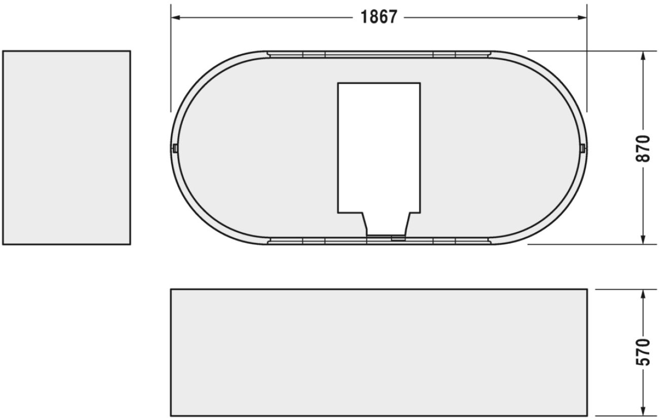Duravit rivestimento per vasca da bagno 790415000000000
