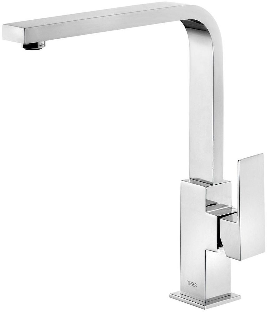 Tres Cuadro-Tres rubinetto per lavabo verticale cromo 1.06.604
