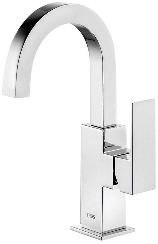 Tres Cuadro-Tres rubinetto per lavabo verticale cromo 1.06.605