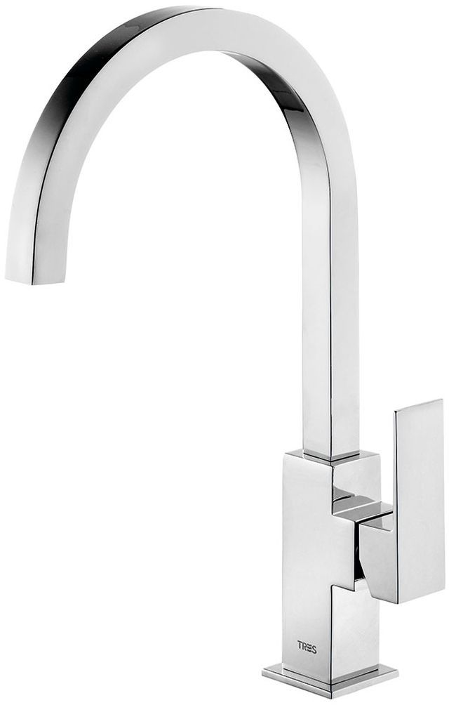 Tres Cuadro-Tres rubinetto per lavabo verticale cromo 1.06.607