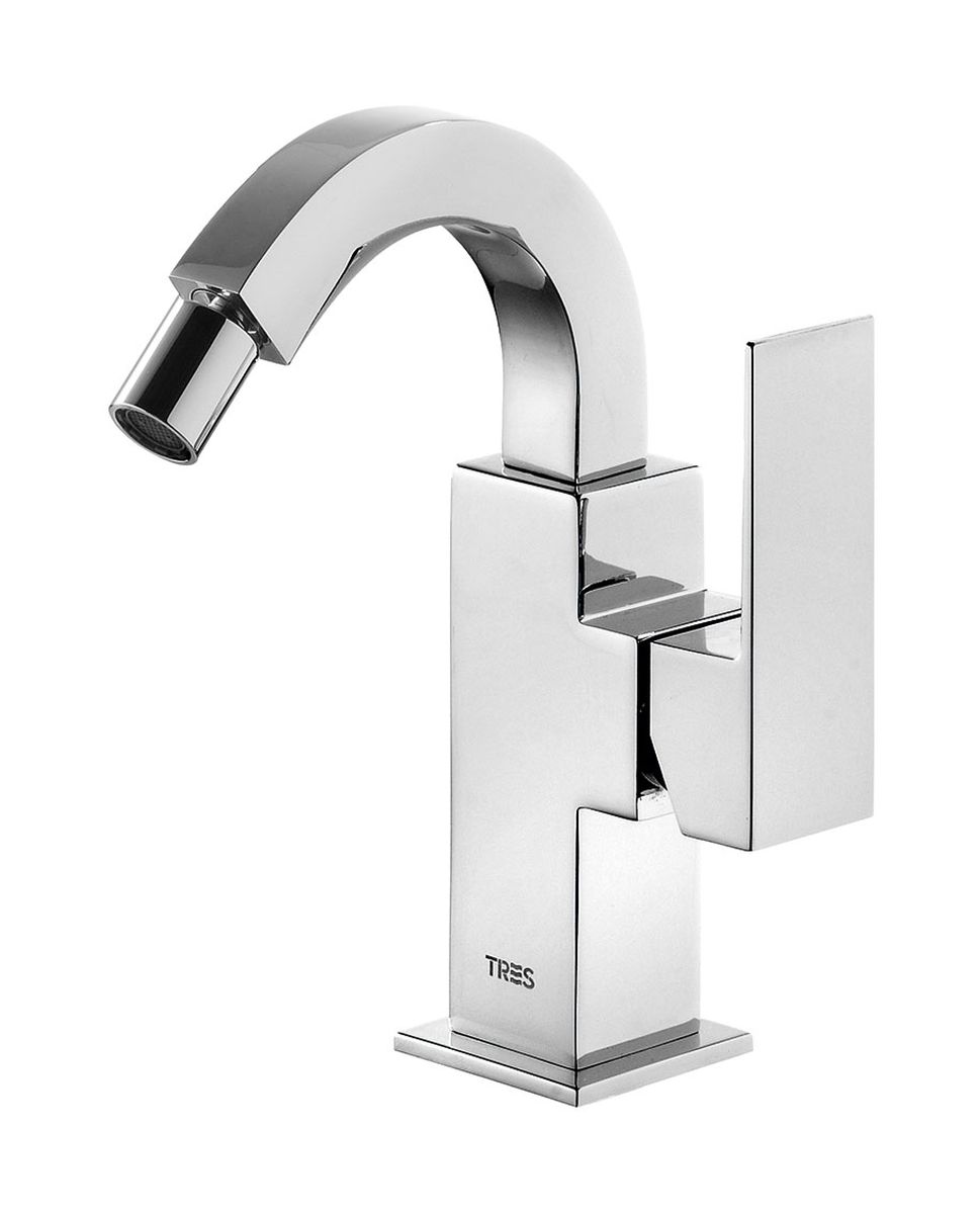 Tres Cuadro-Tres rubinetto per bidet verticale cromo 1.06.124