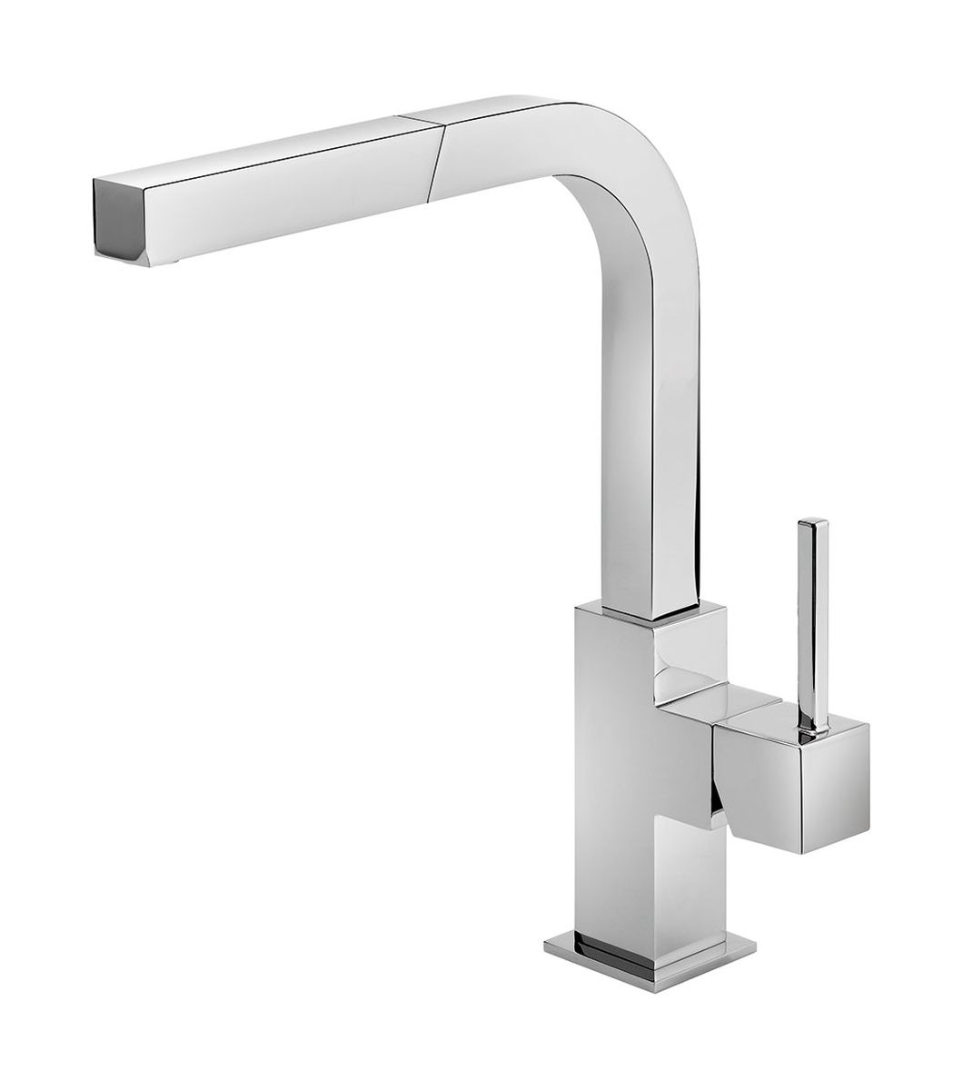 Tres Cuadro-Tres rubinetto da cucina verticale cromo 1.06.437