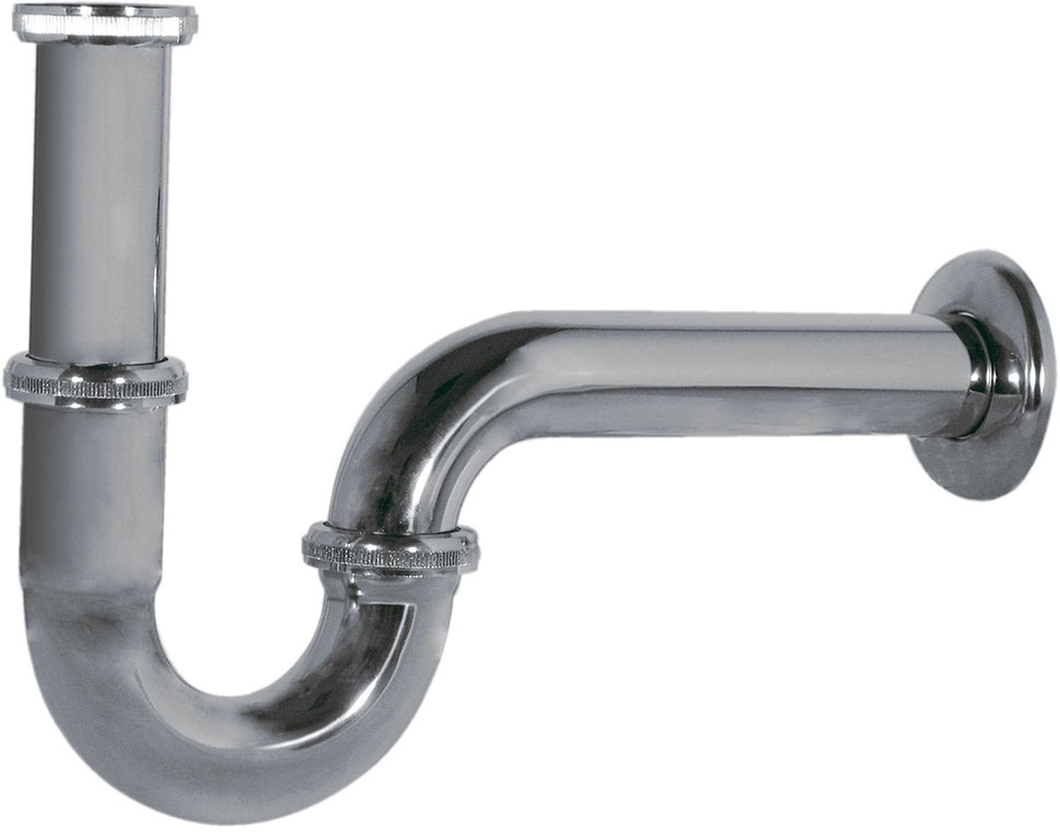 Tres Selection sifone per lavabo a tubo cromo 1.34.638.10