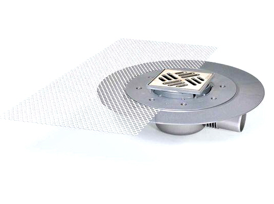 Kessel Superflache scarico a punto cm acciaio 42701.91