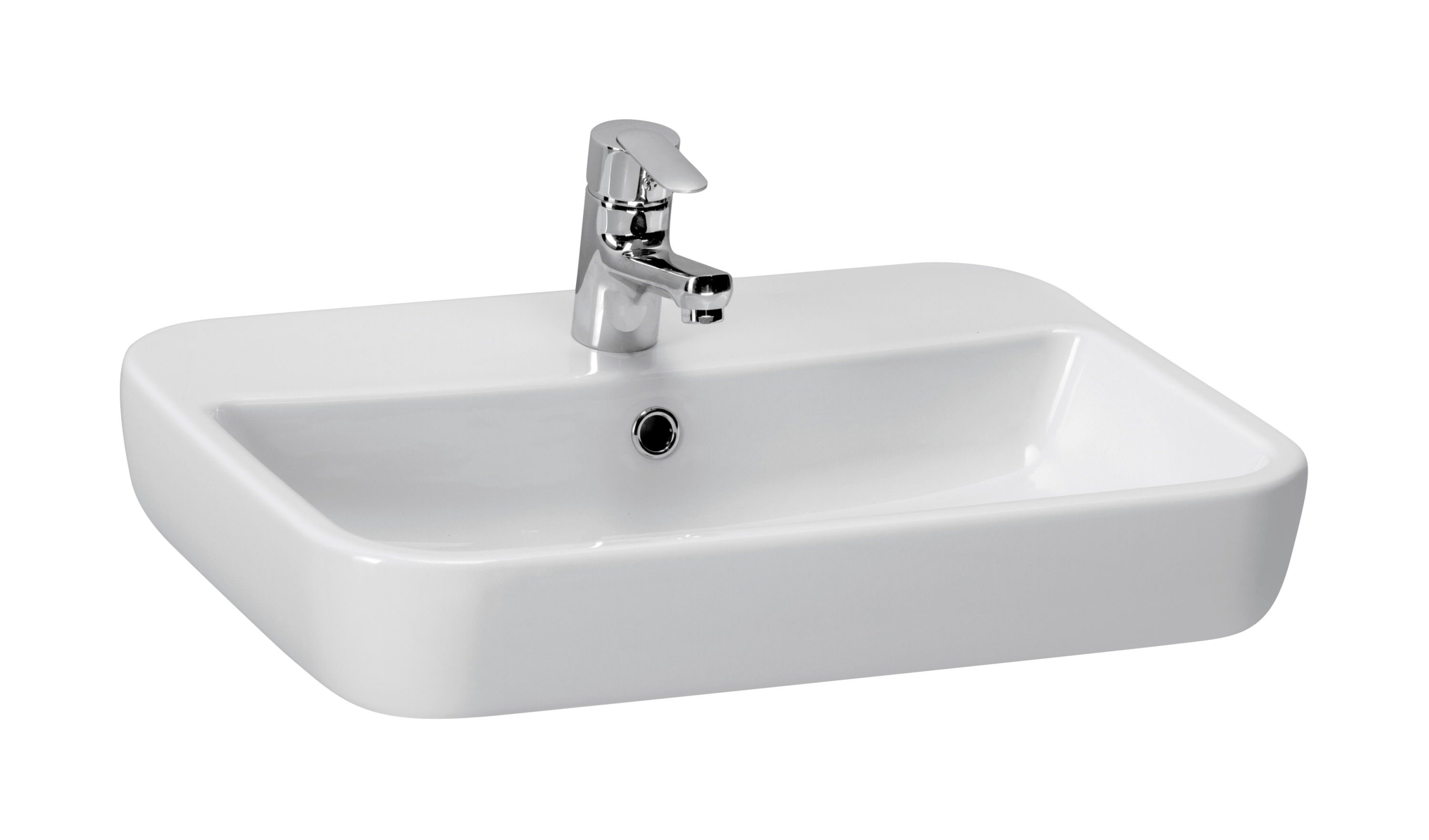 Cersanit Caspia lavabo 60x42 cm rettangolare da mobile-da appoggio bianco K11-0095