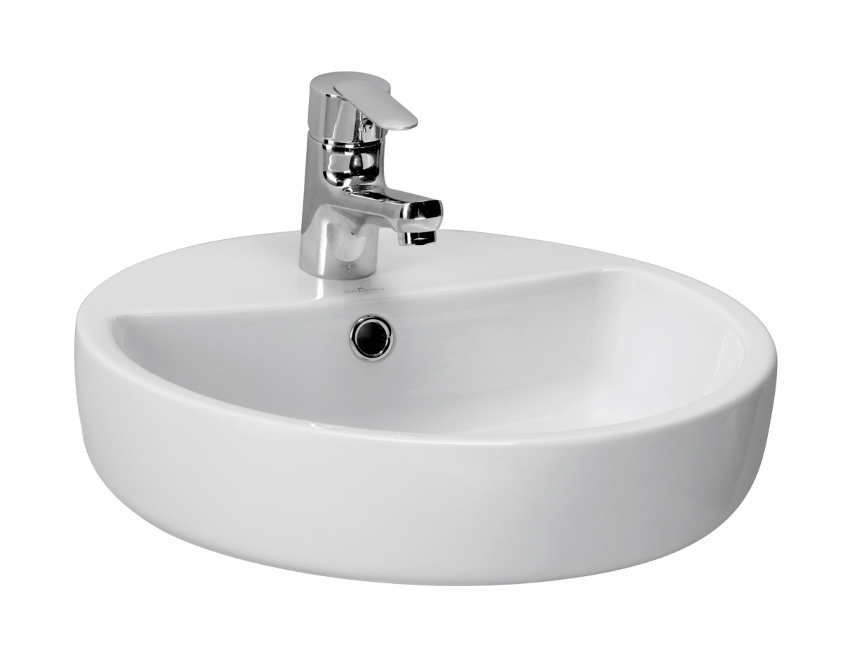 Cersanit Caspia lavabo 44x44 cm rotonda da appoggio bianco K11-0094