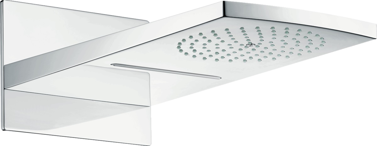 Hansgrohe Raindance soffione doccia 44.5x21.4 cm rettangolare cromo-bianco 28433400