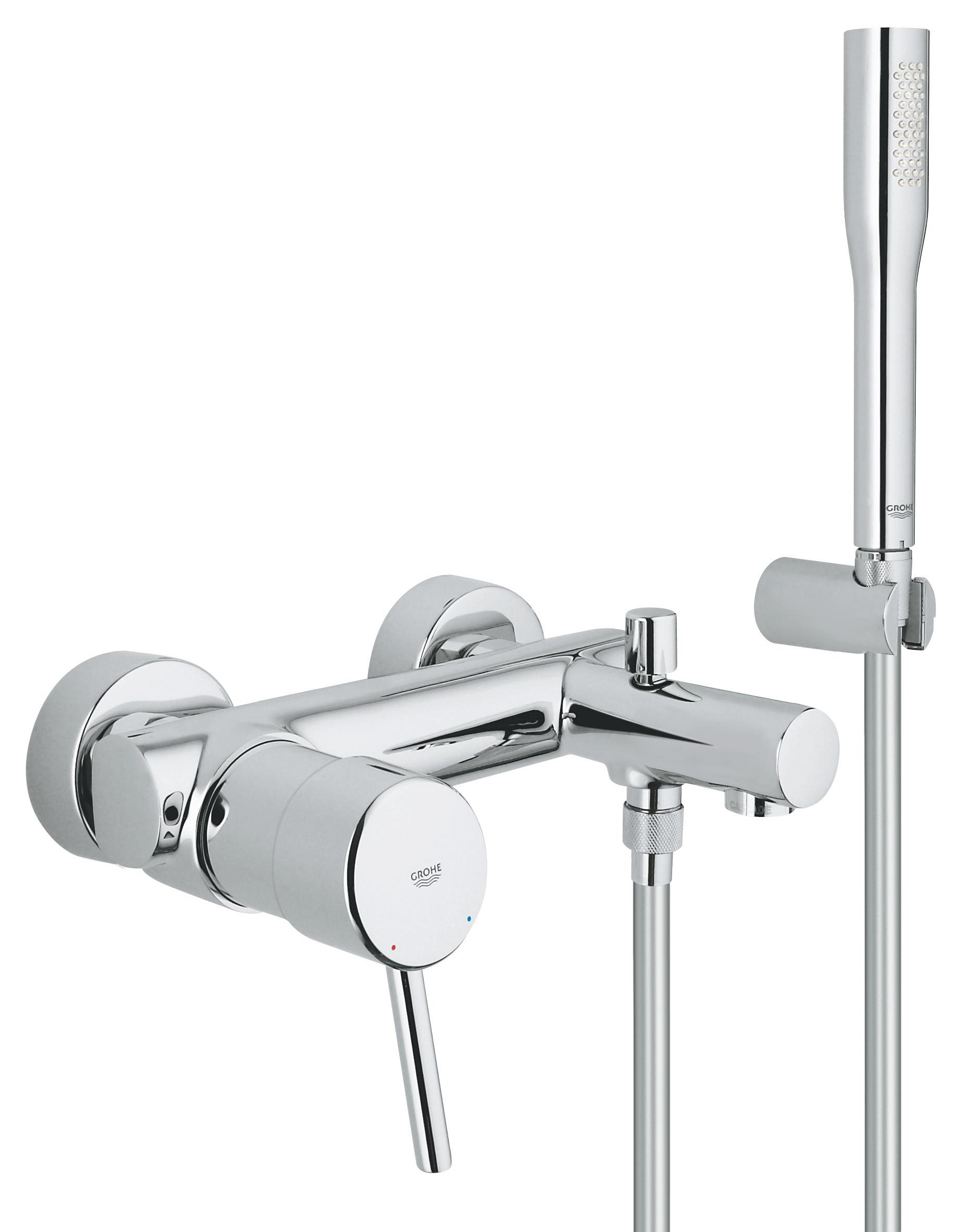 Grohe Concetto rubinetto per vasca e doccia a parete StarLight Chrome 32212001