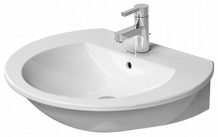 Duravit Darling New lavabo 55x48 cm semicircolare a parete bianco 2621550000