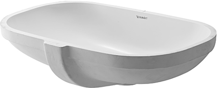 Duravit D-Code lavabo 49.5x29 cm rettangolare sottopiano bianco lucida 0338490000