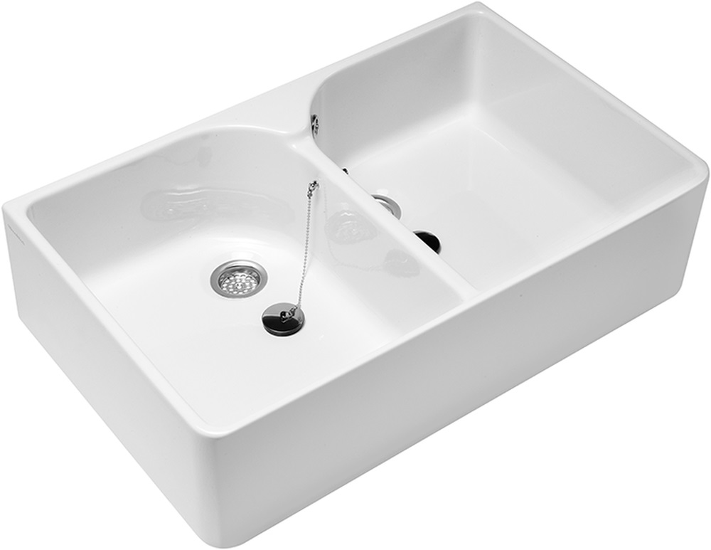 Villeroy & Boch O.Novo lavabo 89.5x55 cm rettangolare da appoggio-doppio bianco 633200R1