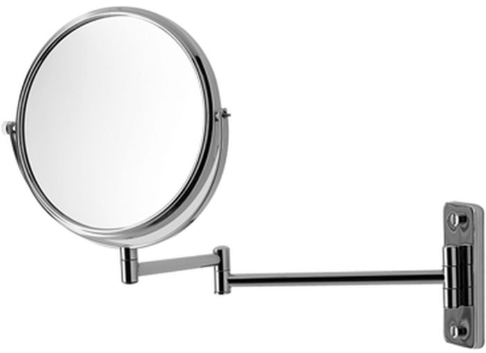 Duravit D-Code specchietto per trucco 20x20 cm rotonda cromo 0099121000