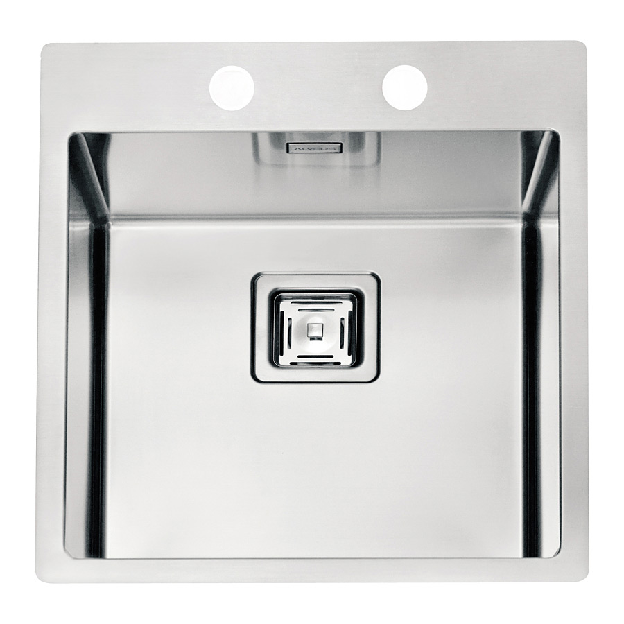 Alveus Stylux lavello in acciaio 51x45 cm acciaio 1084278