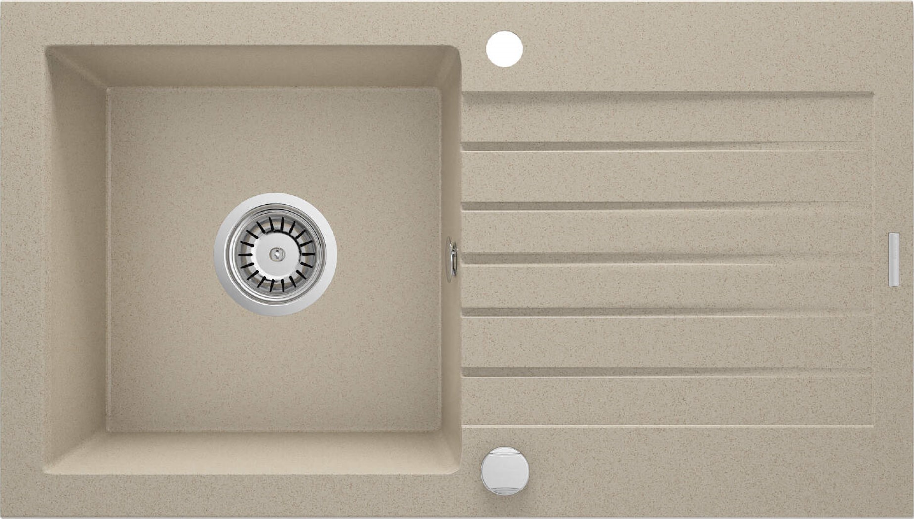 Deante Zorba lavello in granito 76x44 cm beige ZQZ_7113