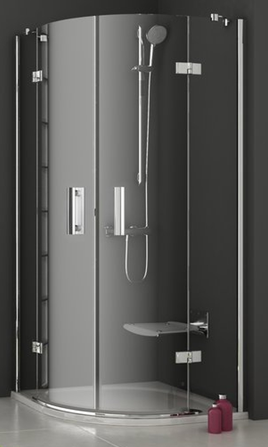 Ravak SmartLine box doccia 90x90 cm semicircolare cromo lucida/vetro trasparente 3S277A00Y1