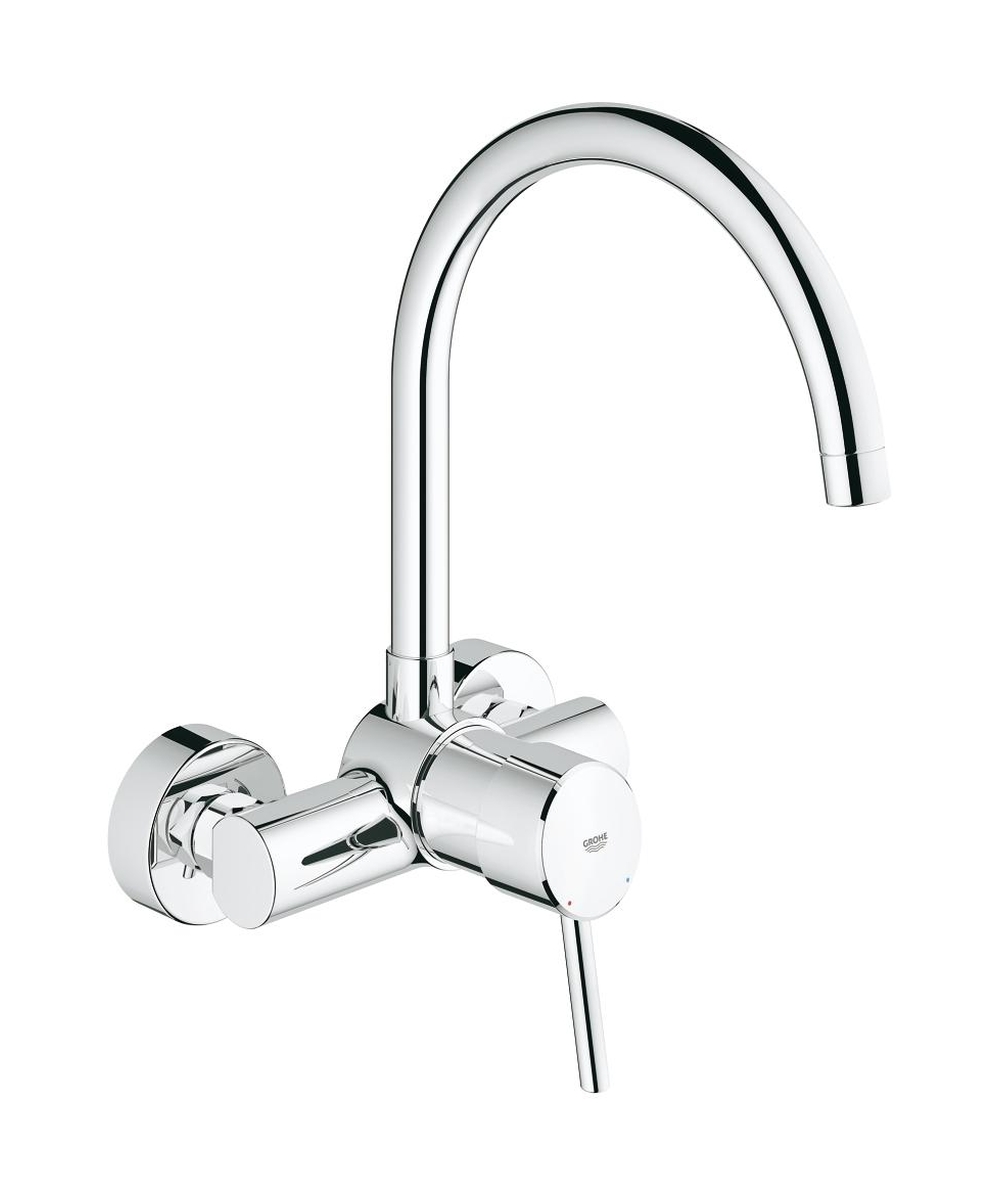 Grohe Concetto rubinetto da cucina a parete StarLight Chrome 32667001