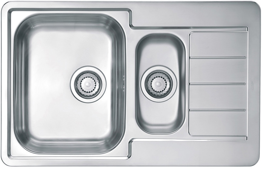 Alveus Line Start lavello in acciaio 79x50 cm acciaio 1082559