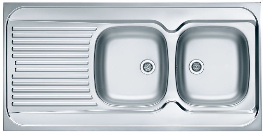 Alveus Classic lavello in acciaio 120x60 cm acciaio 1009085