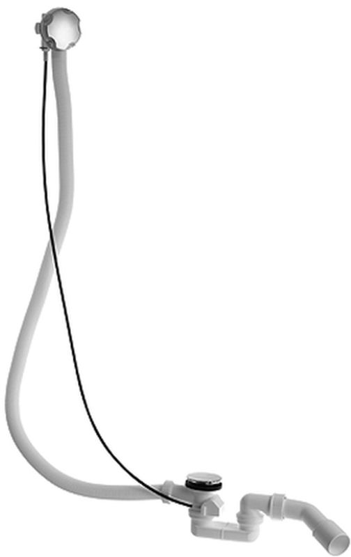 Duravit D-Code sifone per vasca da bagno cromo 790227000001000